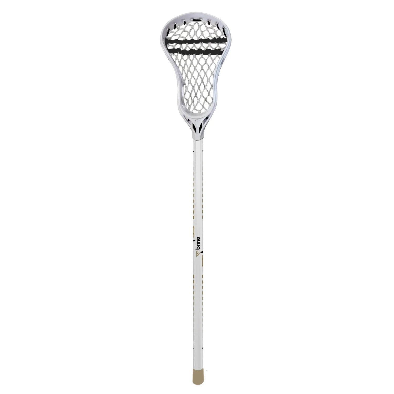 Brine-Junior-Aluminum-Lacrosse-Player-Stick-Female-35-x-6-25-x-1-5-White-and-Gold-5