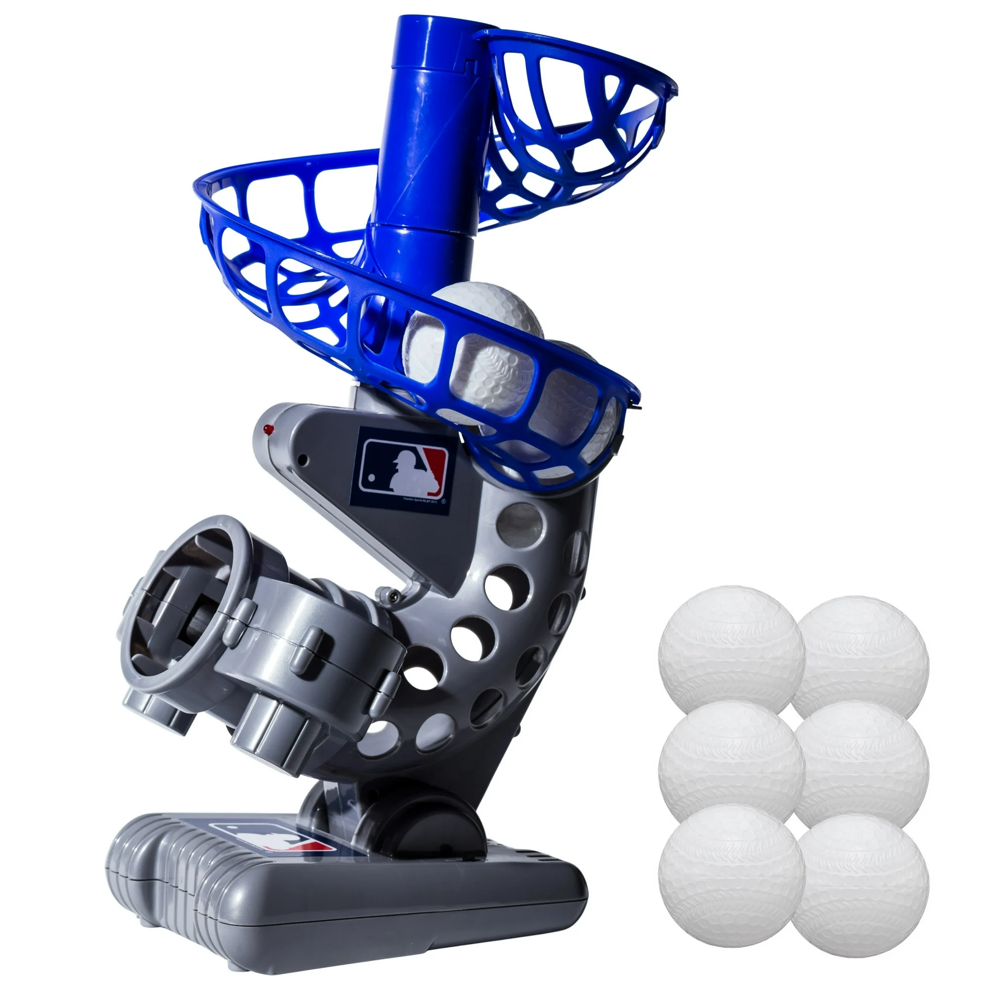Franklin-Sports-MLB-Electronic-Baseball-Pitching-Machine-Height-Adjustable-Ball-Pitches-Every-7-Seconds-Includes-6-Plastic-Baseballs